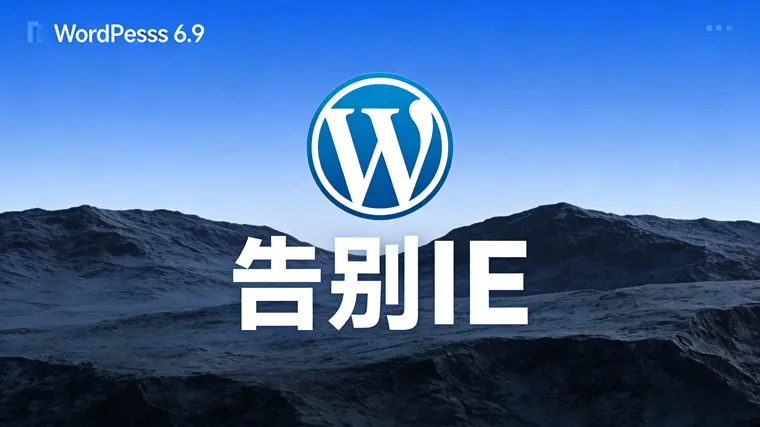 WordPress 6.9 全面清理遗留代码,彻底告别Internet Explorer,轻装奔向现代 Web的配图 - Haitheme嗨主题